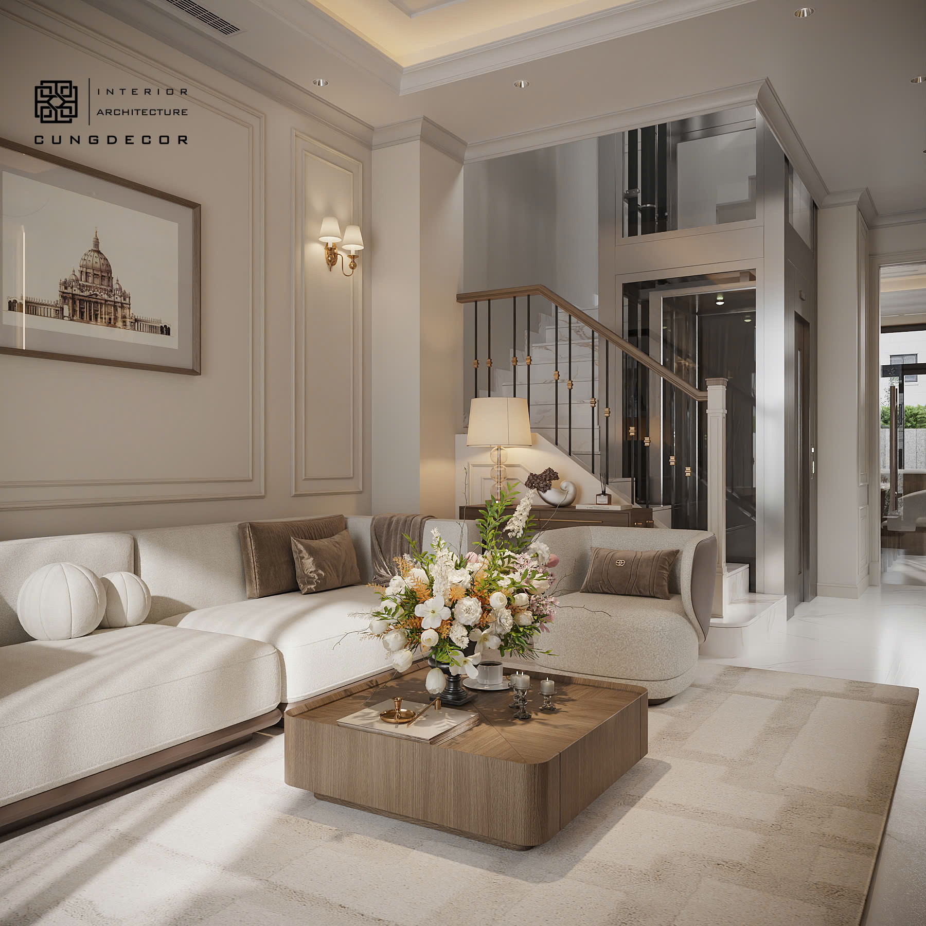 Nhà phố Tân cổ điển